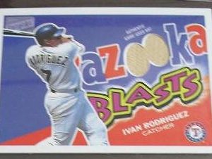 2003 Topps Bazooka Ivan Rodriguez Bat Card