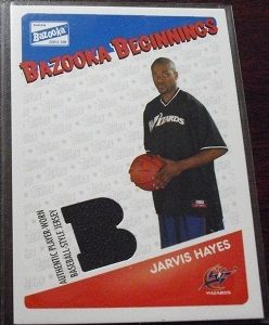 2003 Bazooka Jarvis Hayes Jersey Card