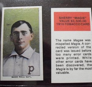 1909-1911 T206 Sherry Magie Reprint Card