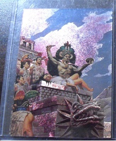 1995 Everway Aztec Sacrifice Metallic Insert Card M4