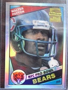 2001 Topps Chrome Walter Payton Refractor Card