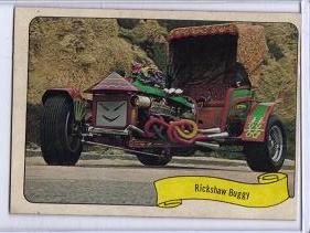 1975 Fleer George Barris Rickshaw Buggy Card