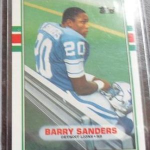 1989 Topps Traded Barry Sanders Rookie Card