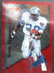 1995 Score Red Siege Insert Card - Barry Sanders