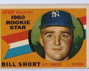 1960 Topps Bill Short Rookie Card