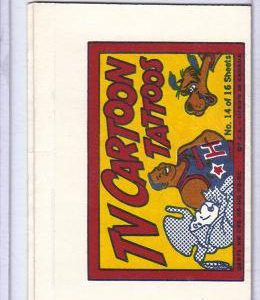 1971 Topps TV Cartoon Tattoos Sheet #14