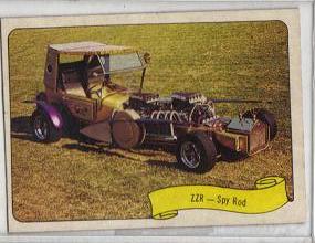 1975 Fleer George Barris ZZR Spy Rod Card