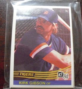 Lot of 15 1984 Donruss Kirk Gibson Cards