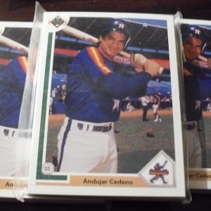 Lot of 75 1991 Upper Deck Andujar Cedeno Rookie Cards #23