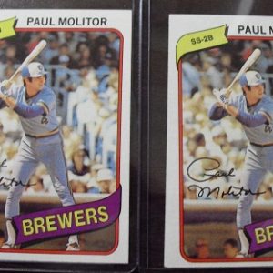 Lot of 2 1980 Topps Paul Molitor Cards