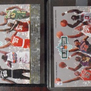 Set of 2 1992-93 Ultra NBA Jam Session Mail away Cards