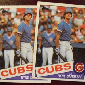 Lot of 2 1985 Topps Ryne Sandberg Cards