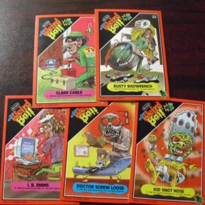 Lot of 5 1986 Mel Appel Weird Ball Cards