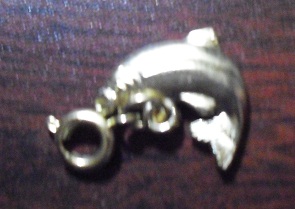 Gold Tone Bass Fish Charm