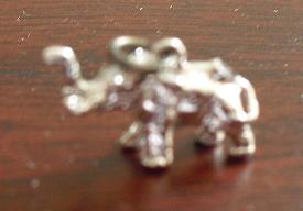 Small Sterling Silver Elephant Charm