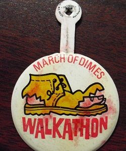 Vintage Tin March of Dimes Clip