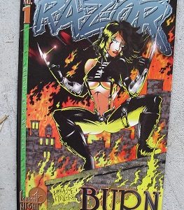 1995 London Night Comic Book - Razor Burn #1