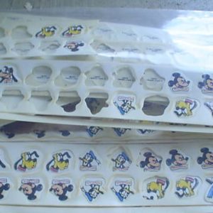 BIG Lot of Vintage Disney Plastic Face Punch Outs