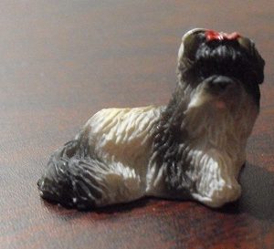 Miniature Resin Lhasa Apso Figurine