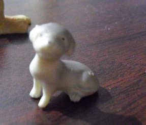 Miniature Plastic Puppy Dog Figurine