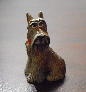 Miniature Resin Schnauzer Figurine