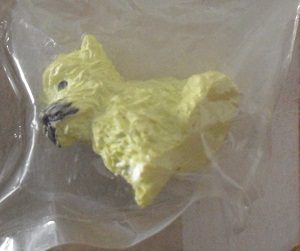 Miniature Yellow Puppy Dog Figurine MIP