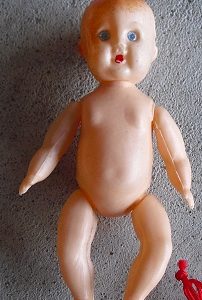 Vintage Miniature Plastic Baby Doll