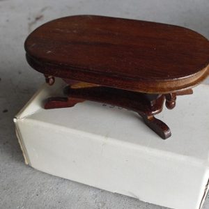 Wood Dollhouse Dining Room Table