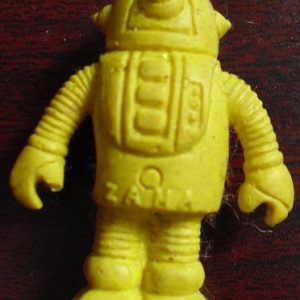 RARE 1970s Diener Rubber Eraser Yellow Robot