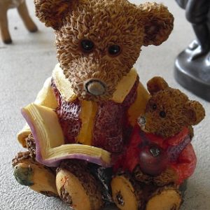 Resin K's Collection Father with Son Bear Figurine