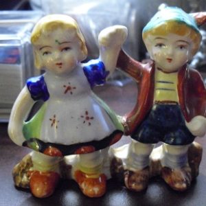 Vintage Ceramic Occupied Japan Figurine - Boy and Girl