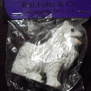 Modern Resin Chow Dog Figurine MIP