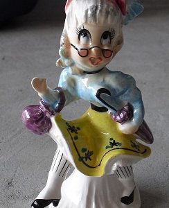 Vintage Ceramic Funky Grandma Figurine