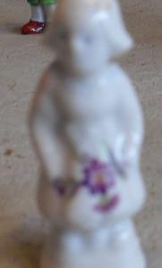 Small Vintage Porcelain Milkmaid Figurine