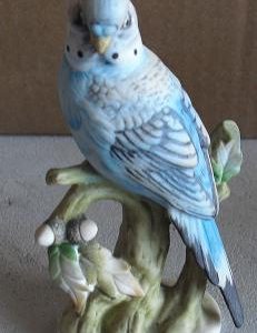 Vintage Lefton China Parakeet Figurine