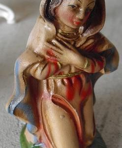 Vintage Composition Nativity Figurine Mary