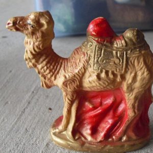 Vintage Plastic Camel Nativity Figurine