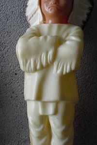 Odd Vintage Plastic Indian Figurine