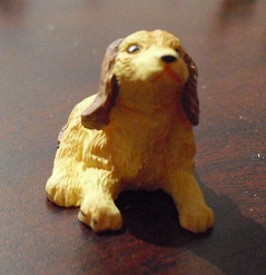 Small Resin Yellow Lab Puppy Figurine