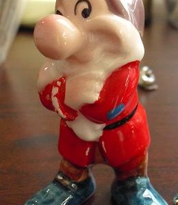 Modern Ceramic Snow White Dwarf Figurine Grumpy