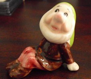 Modern Ceramic Snow White Sneezy Figurine