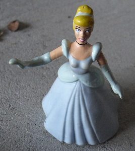 Vinyl Disney Cinderella Figurine 3" Tall