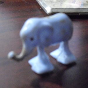 Vintage Plastic Small Elephant Walker Figure