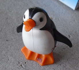 Small Plastic Windup Penguin toy