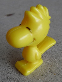 Small Vintage Plastic Woodstock Figurine