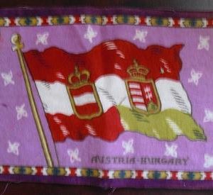 Early 1900s Felt Cloth Flag Austria-Hungary