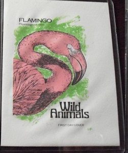 Vintage Wild Animals Flamingo FDC Card