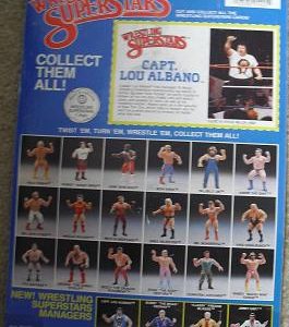 1980s LJN Full Bio Card Captain Lou Albano