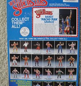 1980s LJN Full Bio Card Randy Macho Man Savage