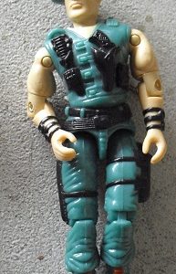 Vintage 1980s GI Joe Action Figure in Green 3 7/8"